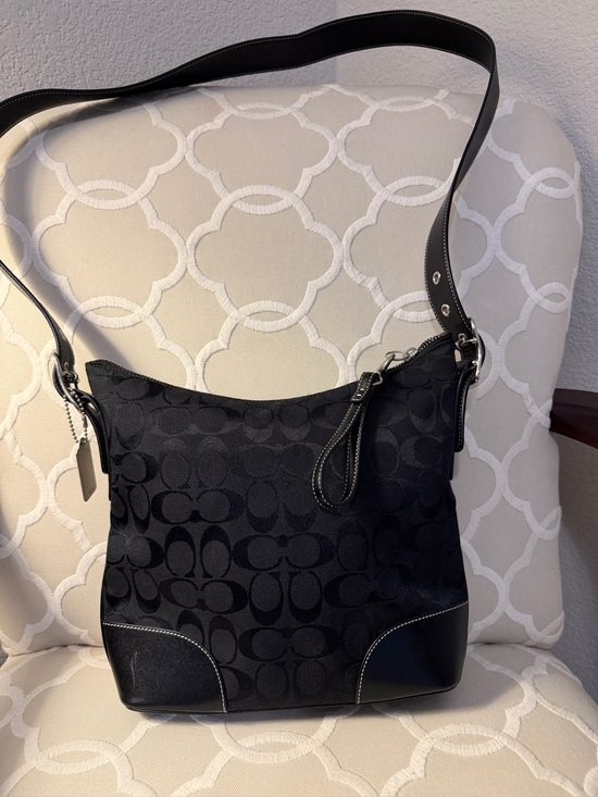 Coach Handbags - Coach Black logo Crossbody/Shoulder Bag